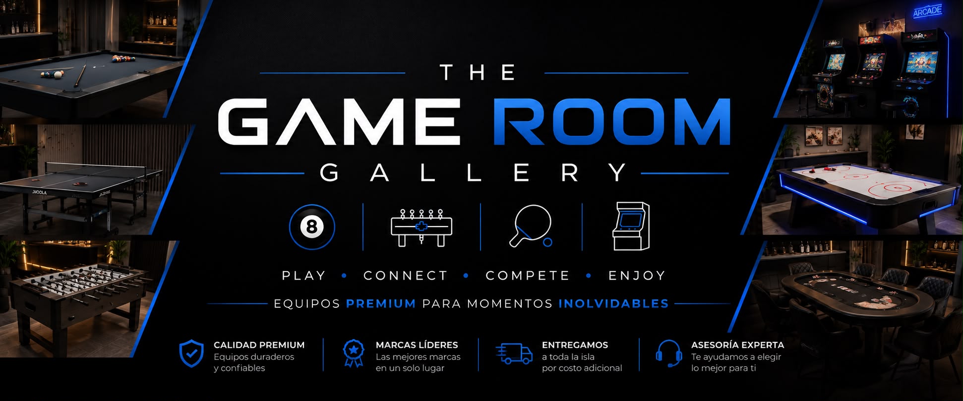The Game Room Gallery product and brand atmosphere